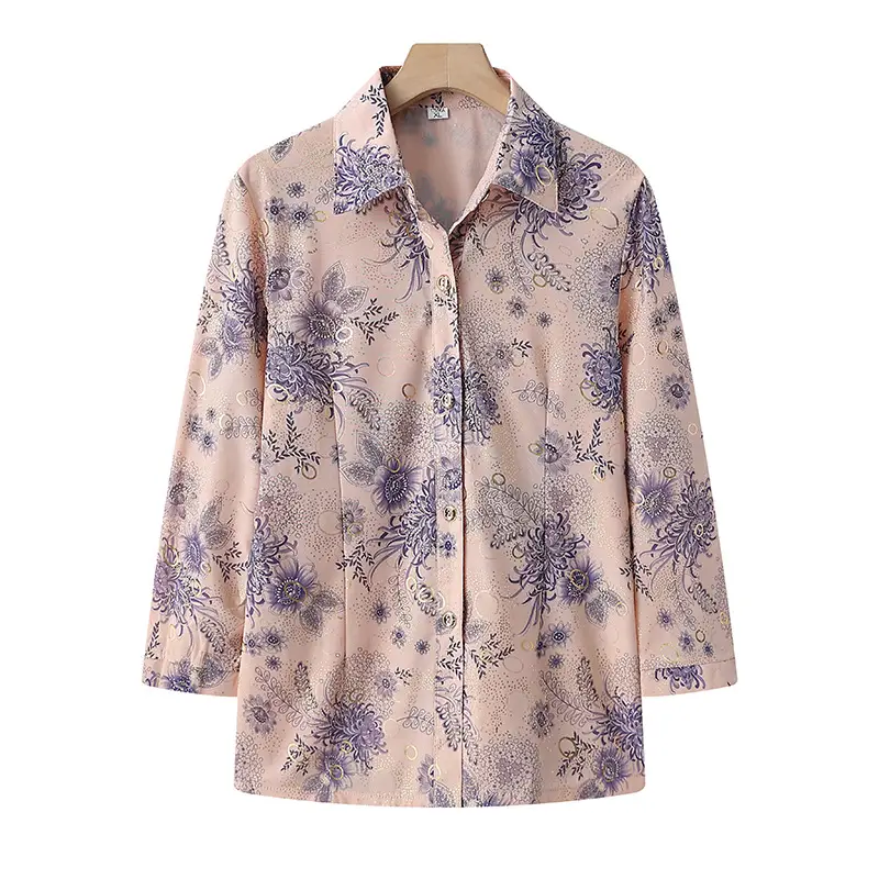 Stylish Leaf Print Shirt for Mothers Grandmothers Pakistan