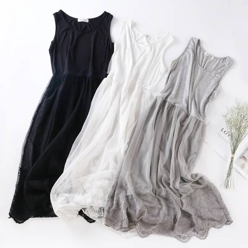 Silver Lace Gown High Waisted for Daily Wear