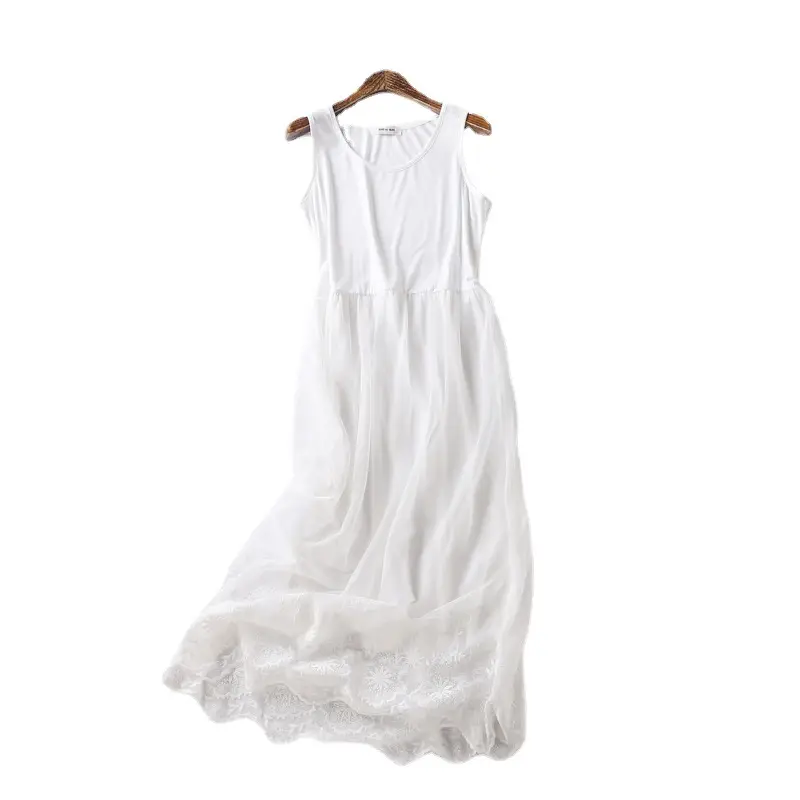 Silver Lace Gown High Waisted for Daily Wear