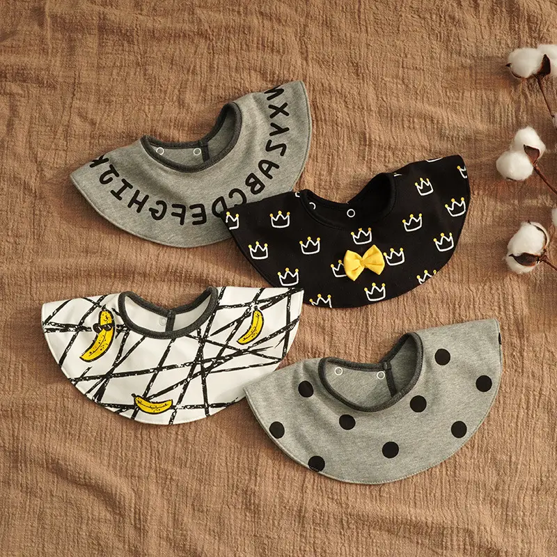 Pure Cotton Waterproof Bibs for Babies - Stylish Designs
