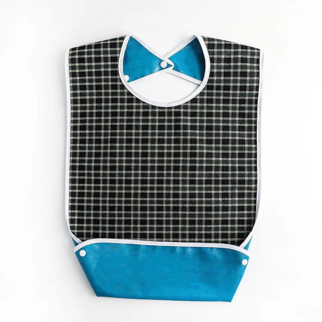 Double Sided Bib Napkin Dark Blue Waterproof