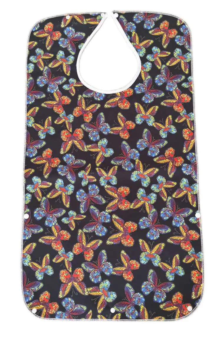 Double Sided Bib Napkin Waterproof Checkered Pattern