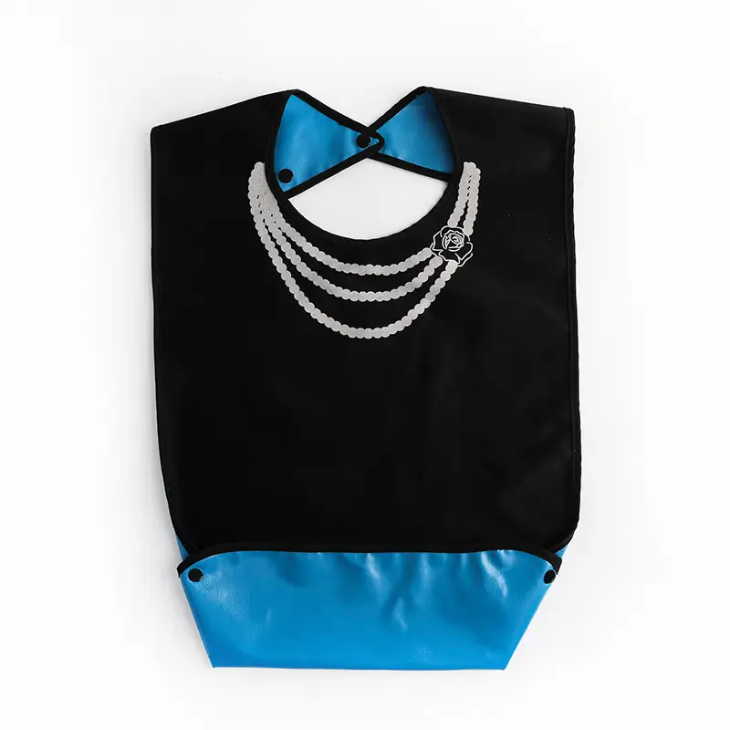 Double Sided Bib Napkin Waterproof Checkered Pattern