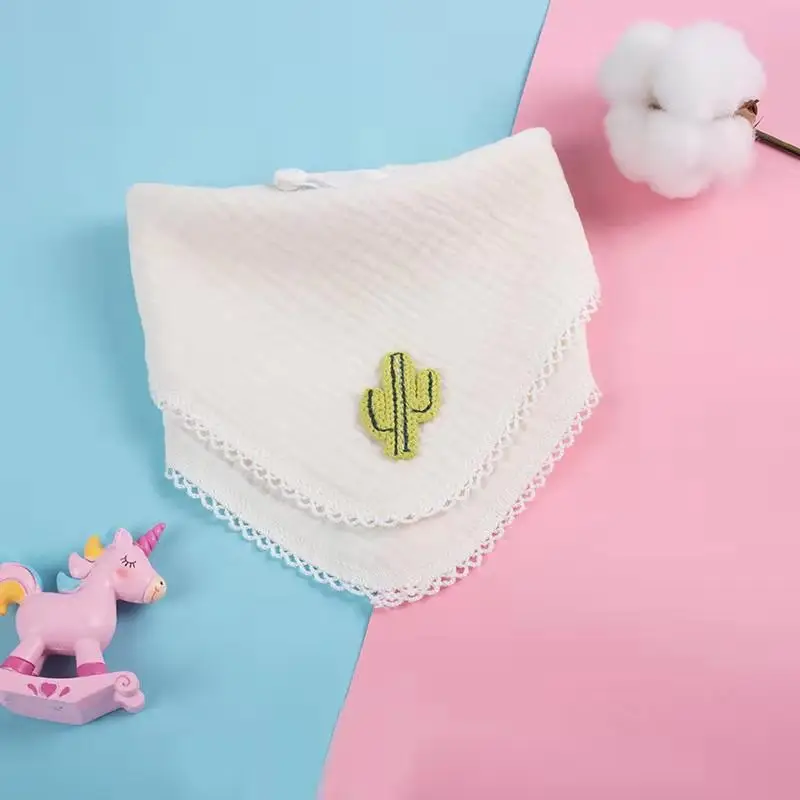 Baby Gauze Towels with Embroidered Designs