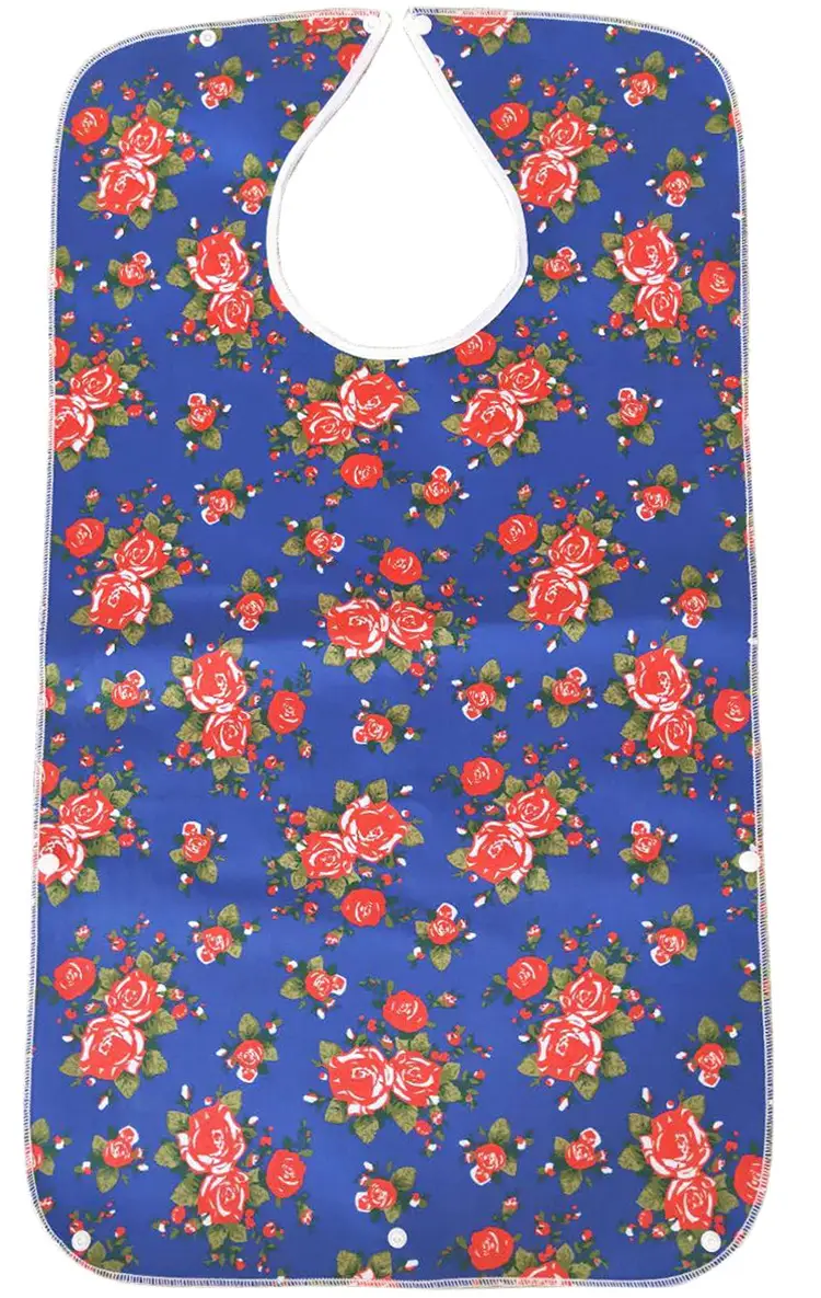 Waterproof Bibs for Adults Floral Paisley Butterfly Design