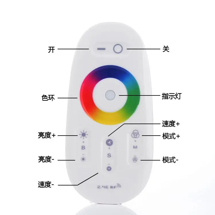 2.4G Touch RGB LED Strip Controller 12-24V Remote