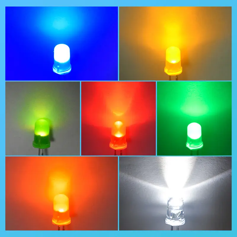 5mm Blue LED Indicator Light High Brightness