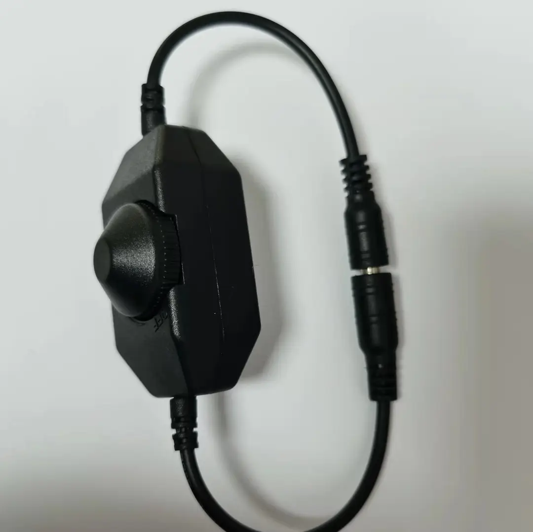 LED Dimmer Switch 12-24V Black Stepless Control