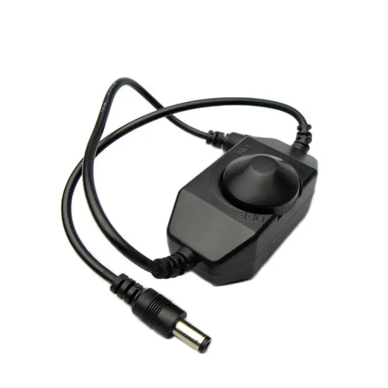 LED Dimmer Switch 12-24V Black Stepless Control