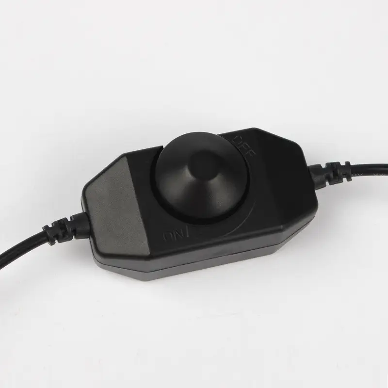 LED Dimmer Switch 12-24V Black Stepless Control