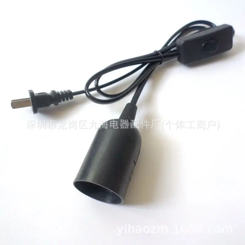 E27 Lamp Holder with Built-in Switch for Home & Office