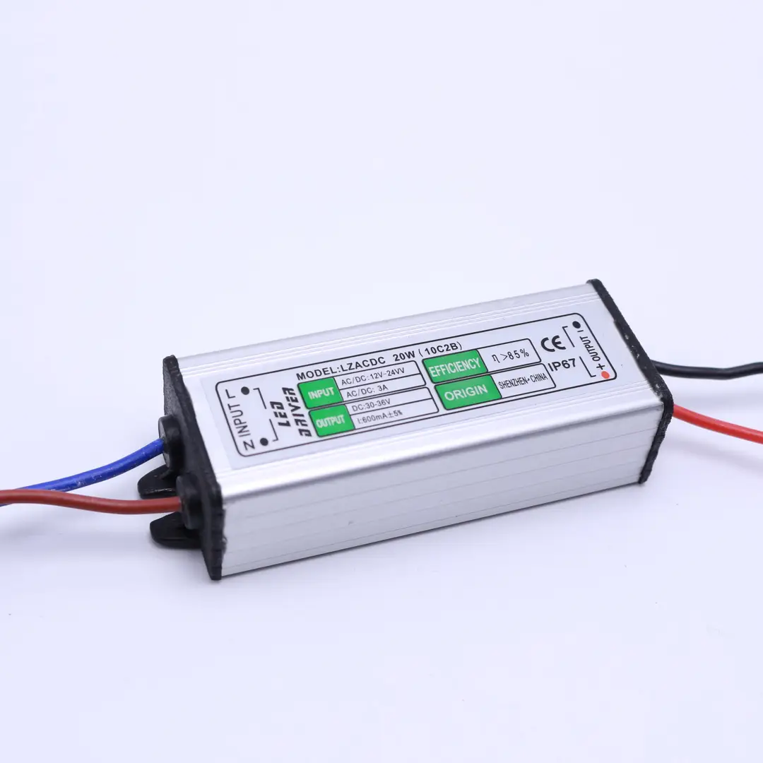 20W Waterproof LED Driver IP67 Aluminum