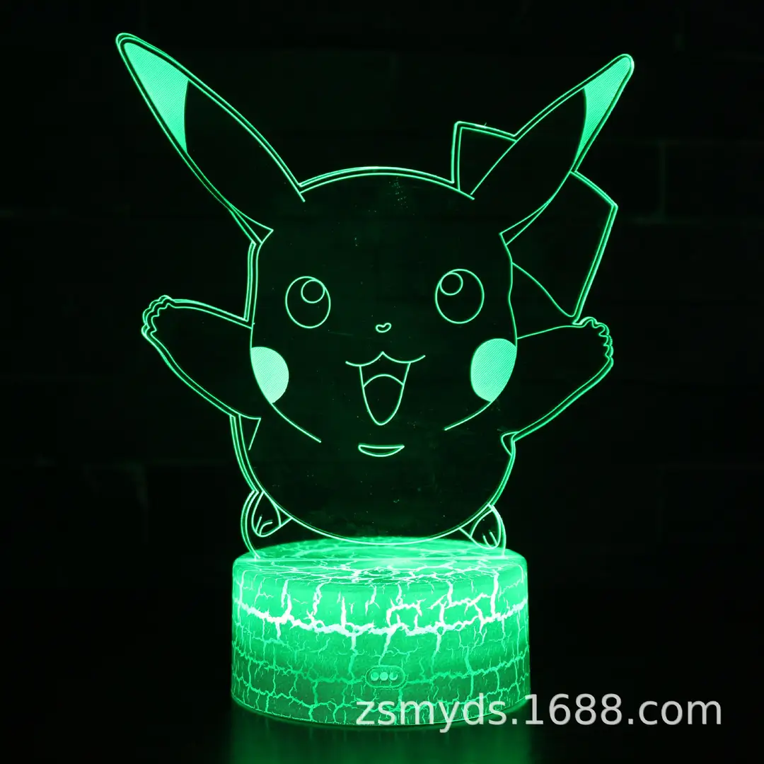 Pikachu 3D LED Lamp for Kids & Desk