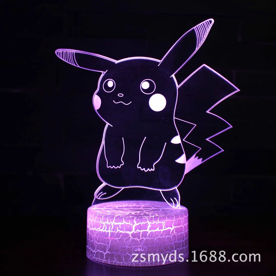 Pikachu 3D LED Lamp for Home & Desk
