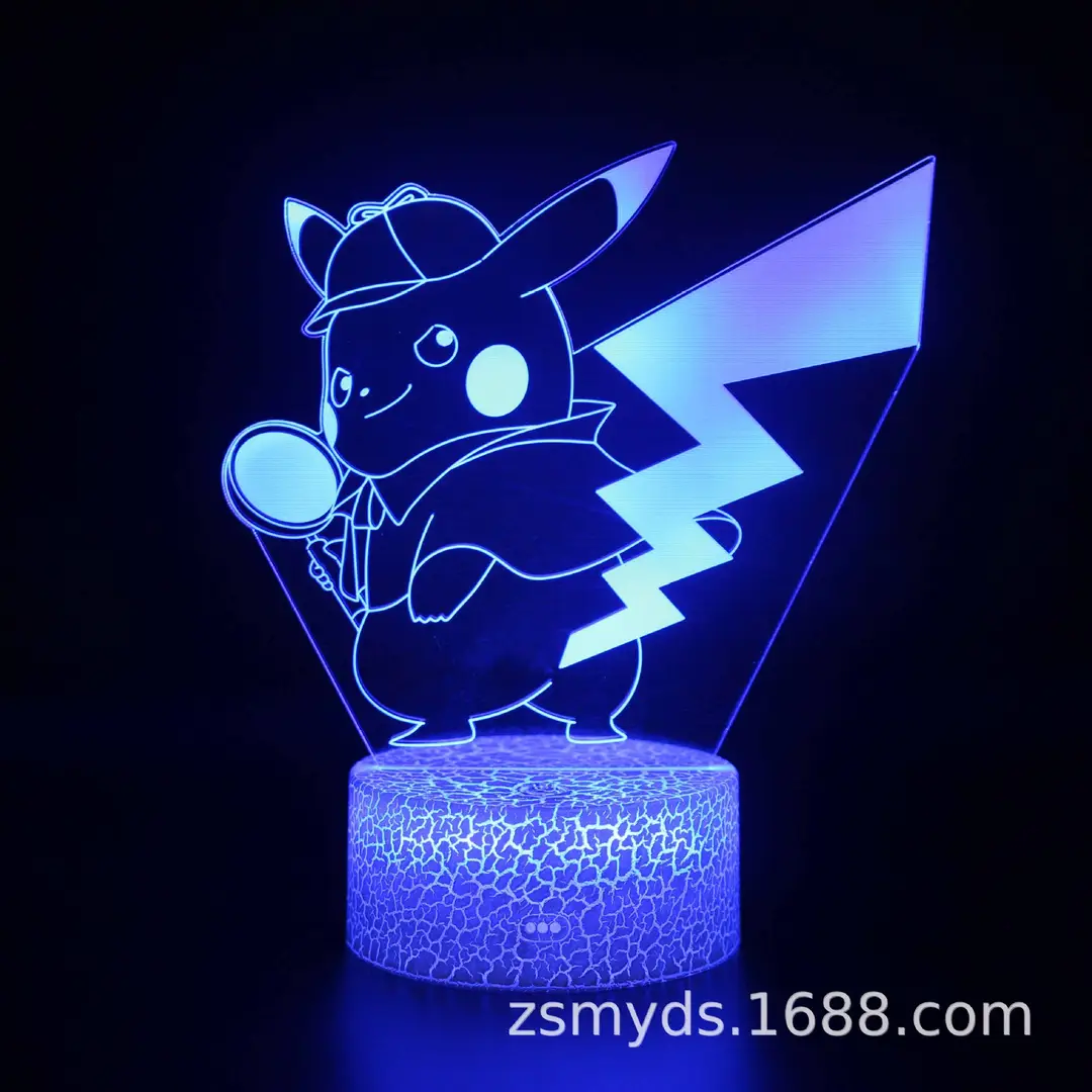 Pikachu 3D LED Lamp for Home & Desk