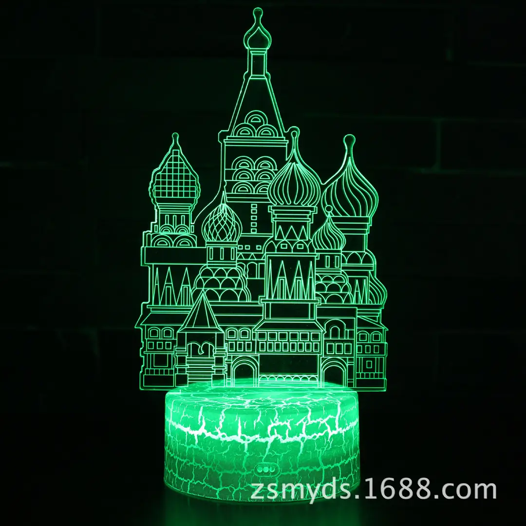 3D Paris Tower USB Rechargeable Night Light for Home Office