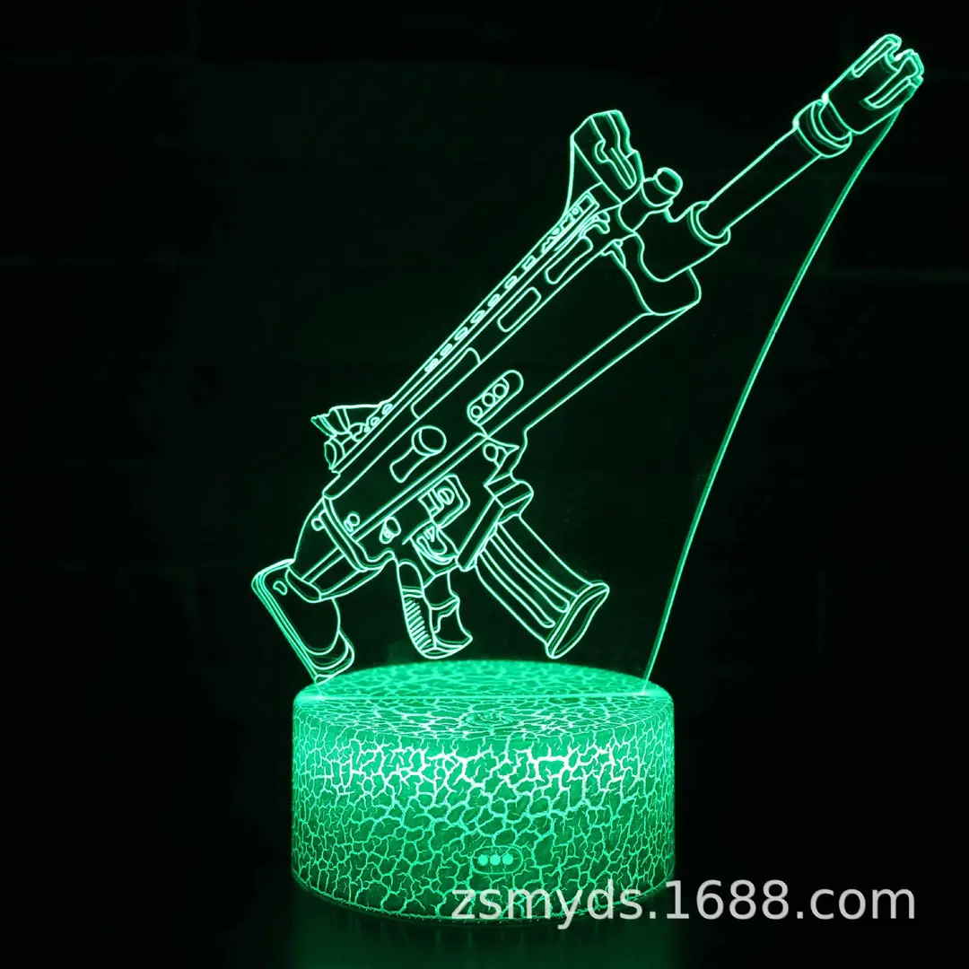 Fortnite 3D Night Light Remote Control LED Lamp