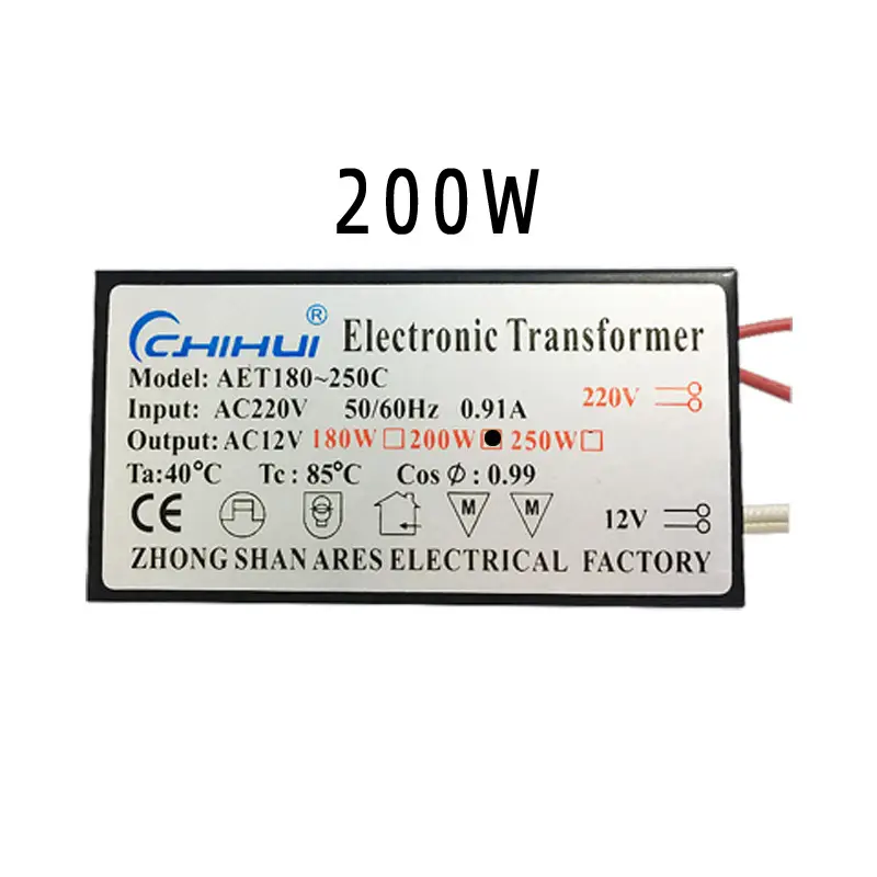 High Efficiency 12V Halogen Lamp Transformer AC220V