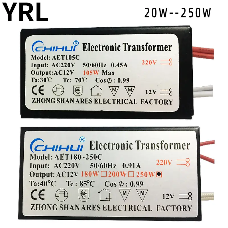 High Efficiency 12V Halogen Lamp Transformer AC220V