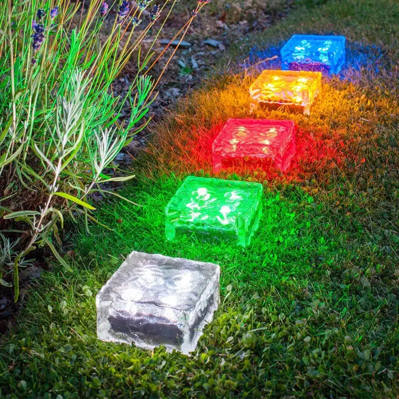 6LED Solar Ice Tile Garden Lights