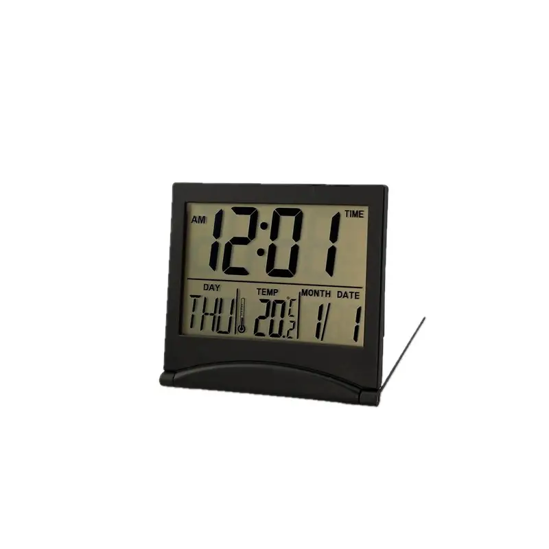 Ultra-Thin Digital Alarm Clock with Date & Temp Display