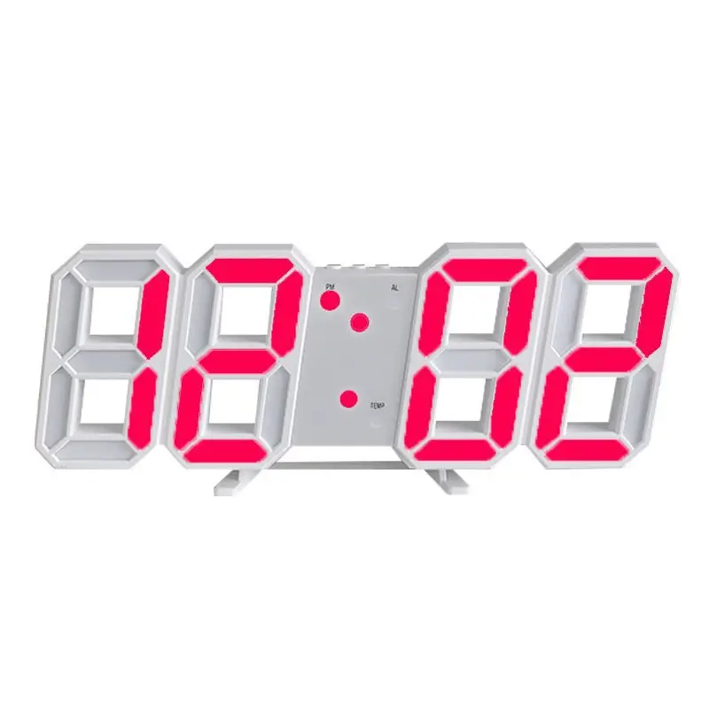 3D LED Digital Wall Clock USB Korean Style