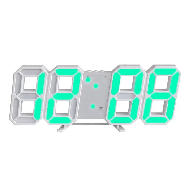 3D LED Digital Wall Clock USB Korean Style