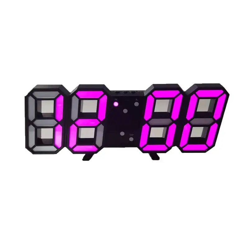 3D LED Digital Wall Clock USB Korean Style