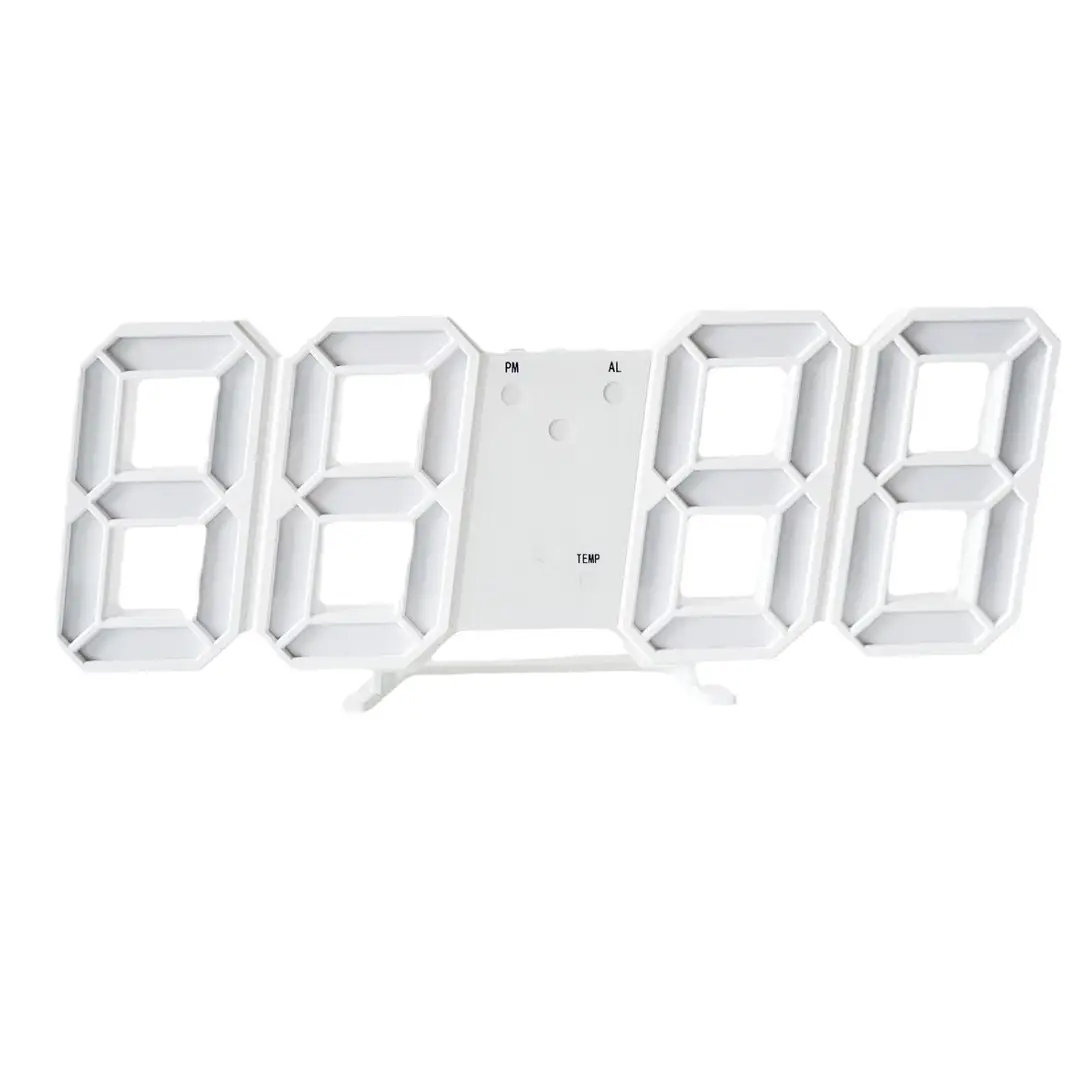 3D LED Digital Wall Clock USB Korean Style