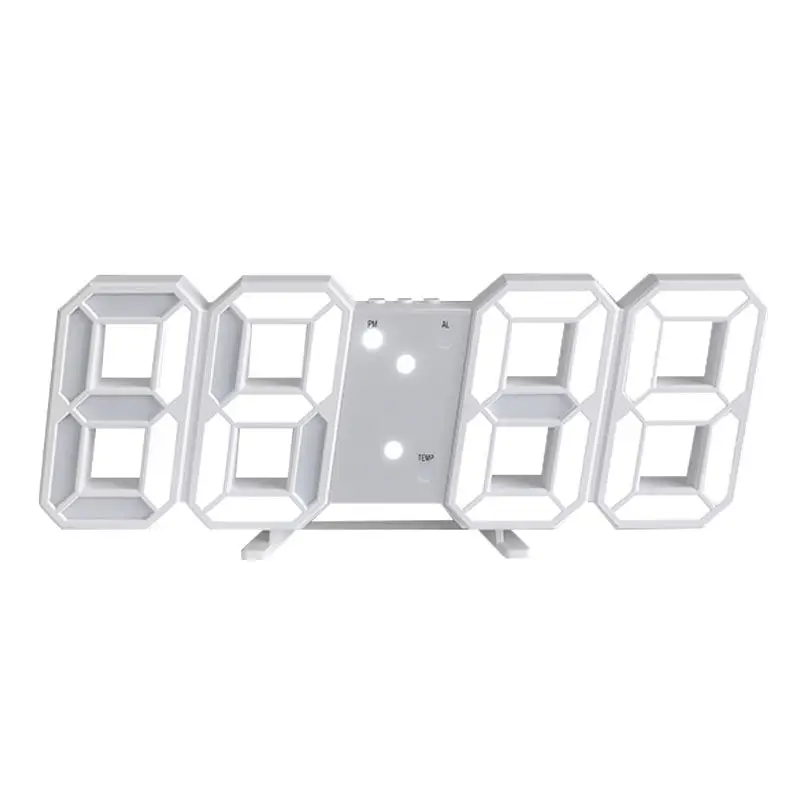 3D LED Digital Wall Clock USB Korean Style