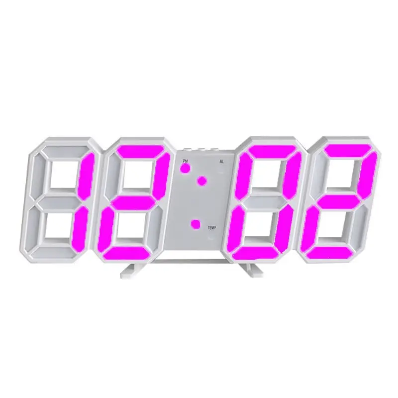 3D LED Digital Wall Clock USB Korean Style