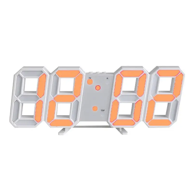 3D LED Digital Wall Clock USB Korean Style