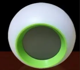 Round Colorful Alarm Clock with Temp & Date Display