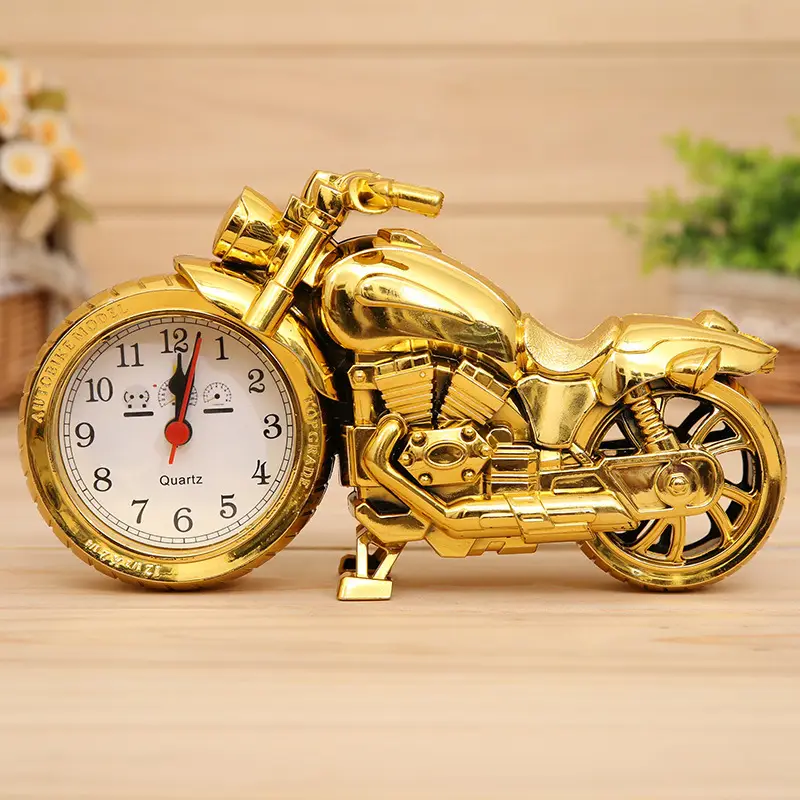 Motorcycle Shape Retro Alarm Clock for Home Decor