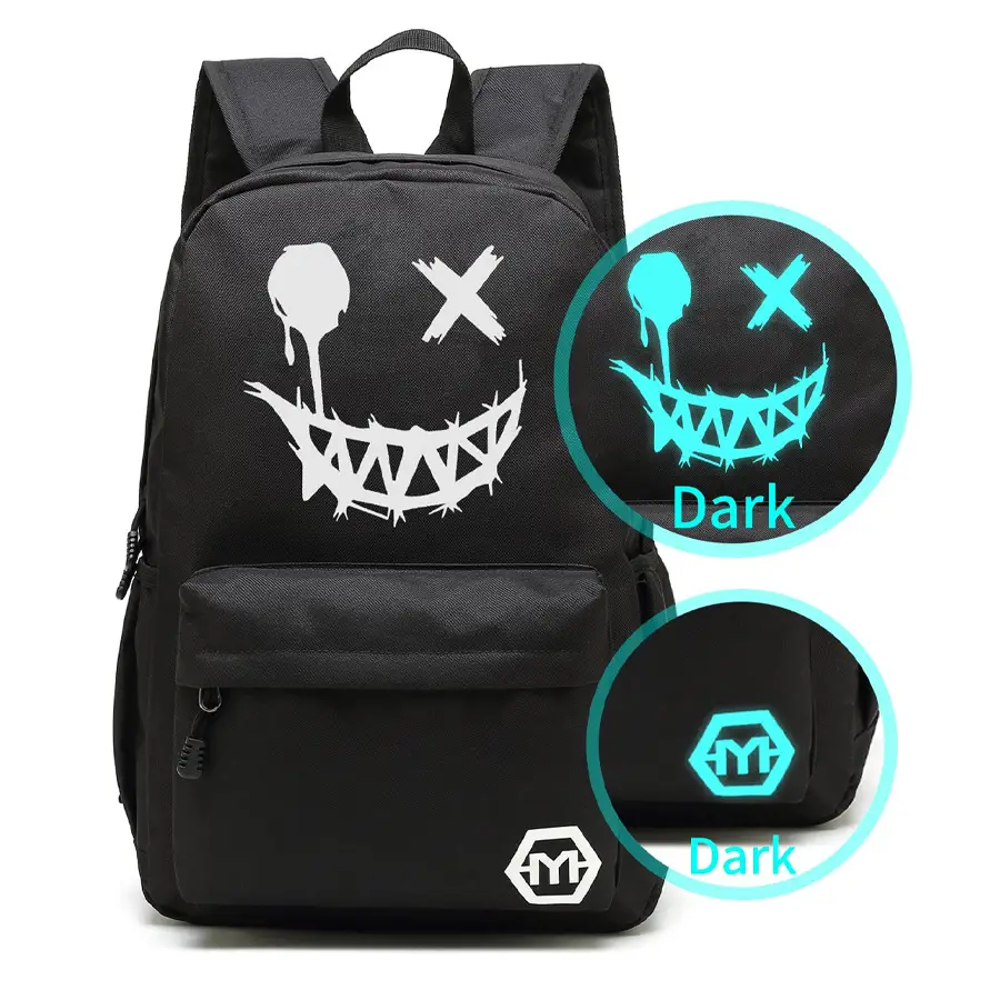 Glow-in-Dark Backpack for Teens Boys School Use