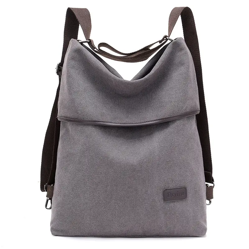 Light Gray Canvas Backpack for Students & Professionals in Pakistan