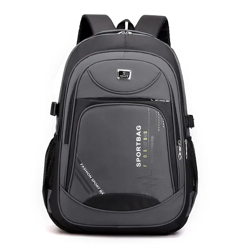 Black Large Capacity Casual School Backpack for Students