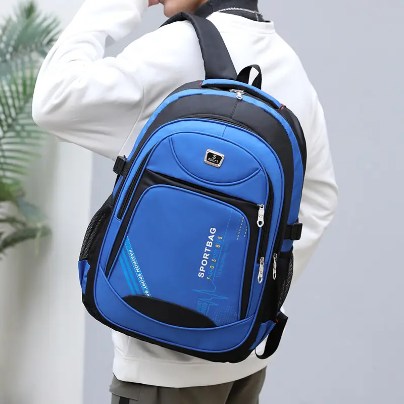 Black Large Capacity Casual School Backpack for Students