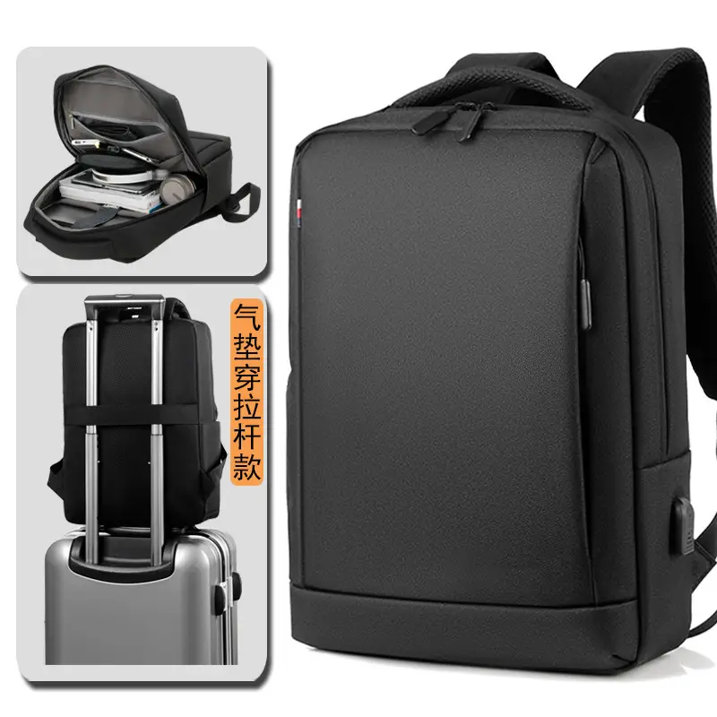 Black Waterproof Laptop Backpack for Students & Professionals