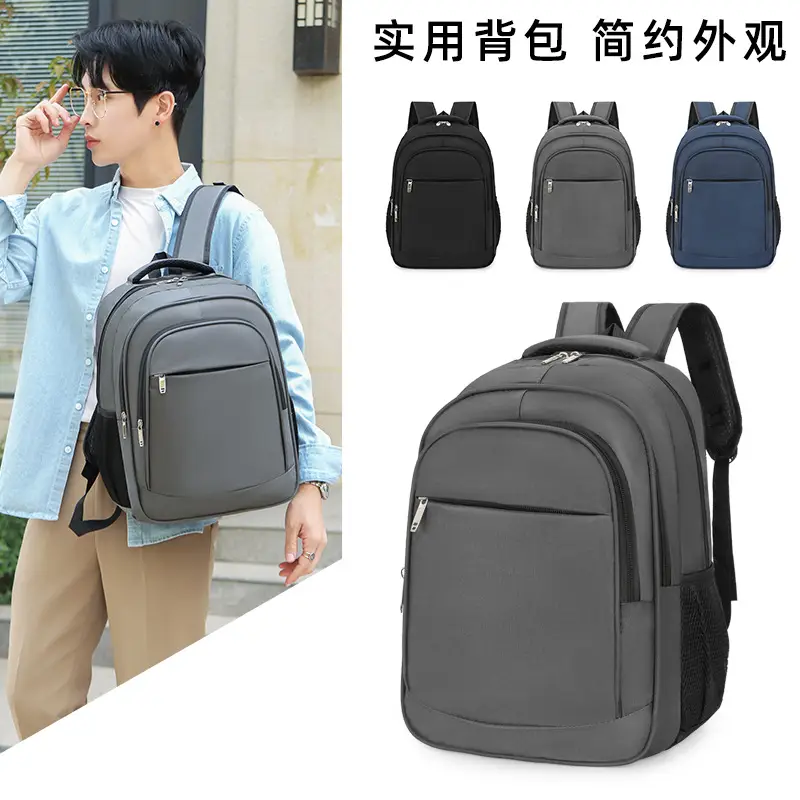 Men Black Business Travel Backpack Stylish Durable