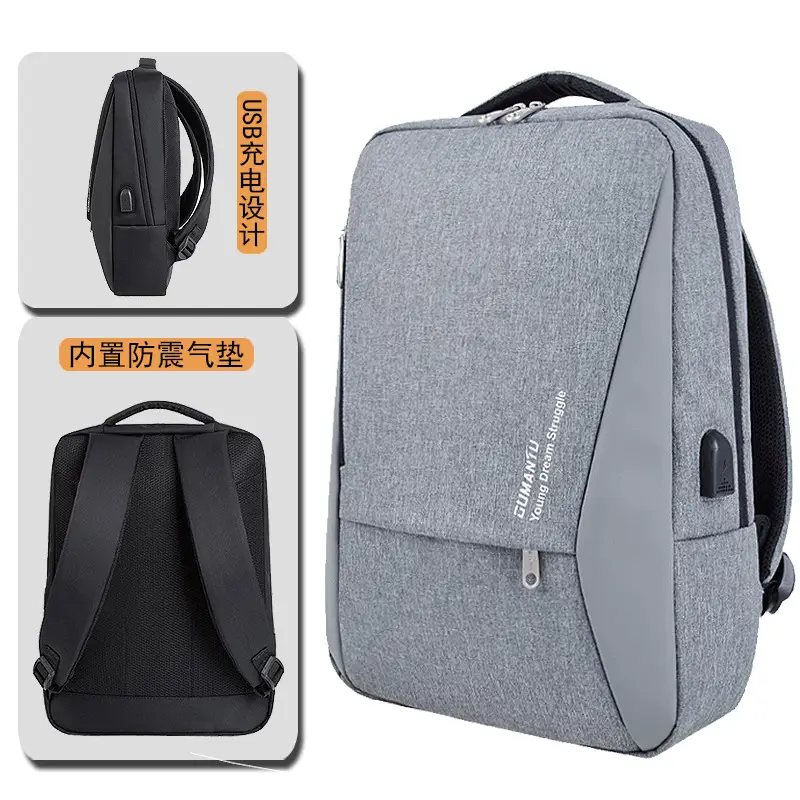 Men Waterproof Oxford Cloth Backpack Black