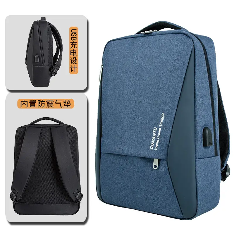 Men Waterproof Oxford Cloth Backpack Black