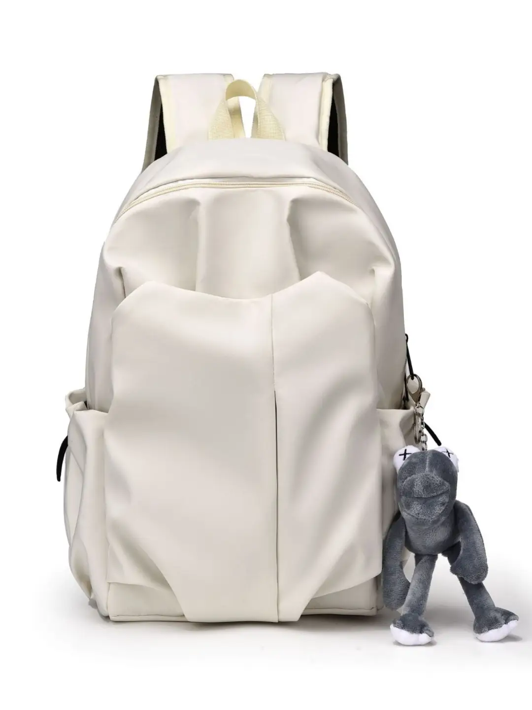 Black Casual Backpack for Students with Large Capacity