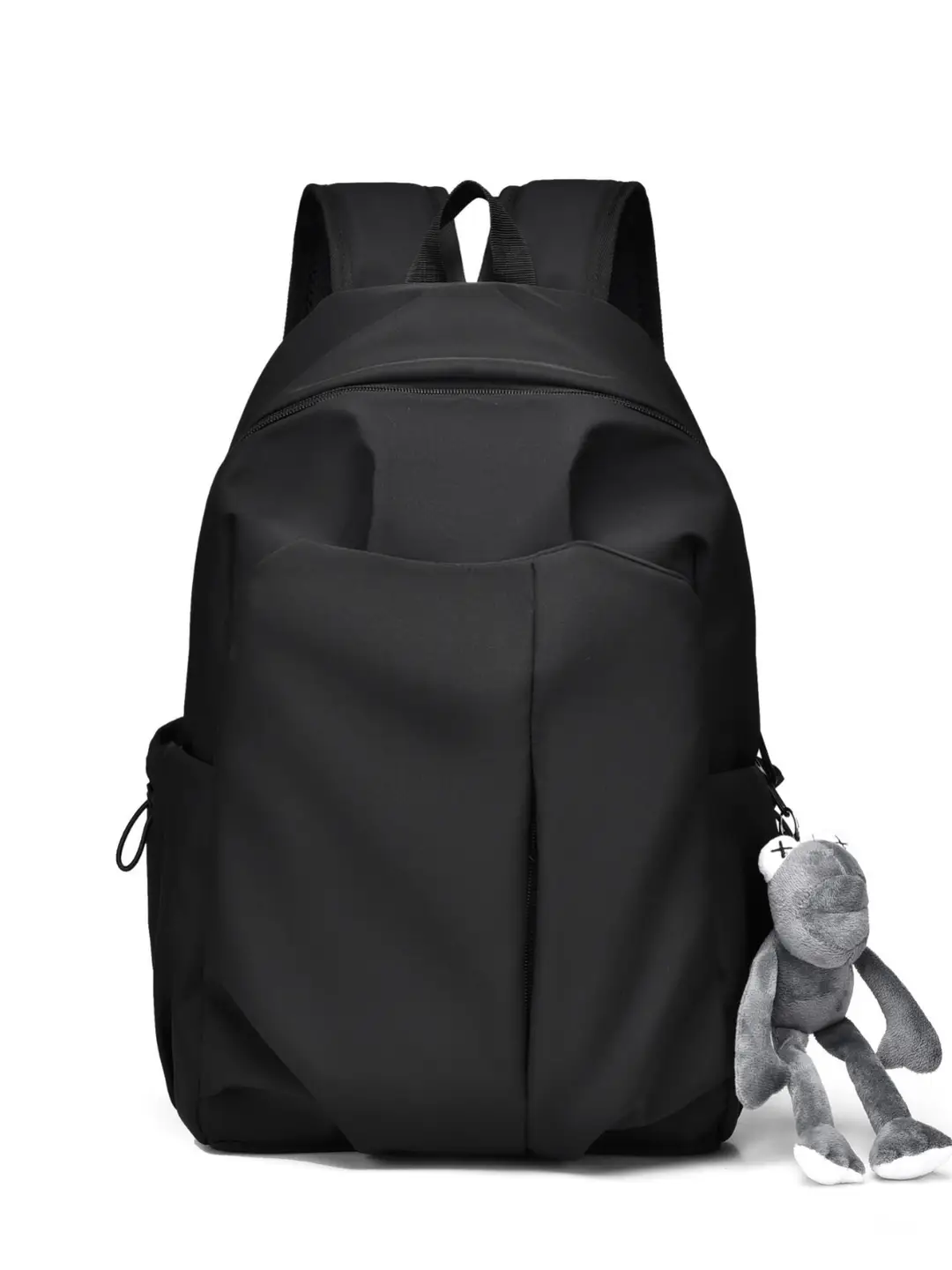 Black Casual School Backpack for Women