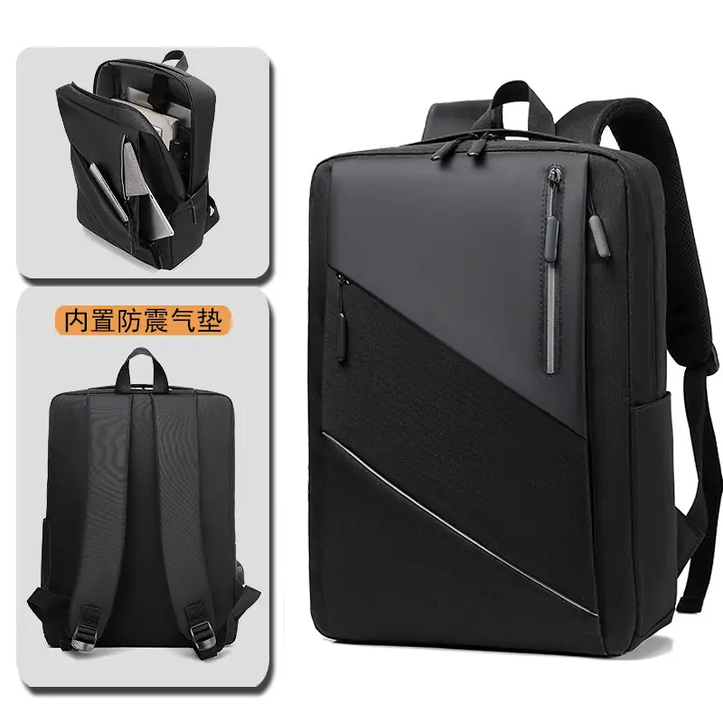 Waterproof Laptop Backpack for Men Black Gray