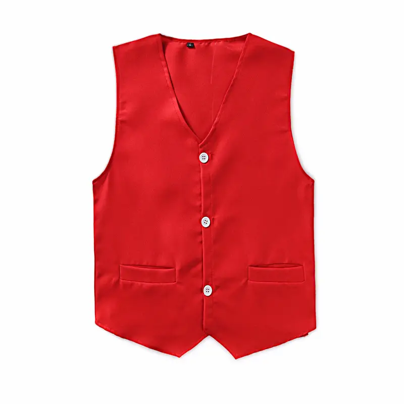 Yellow Children's Button Vest Wholesale