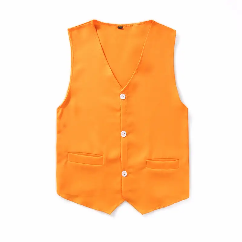 Yellow Children's Button Vest Wholesale