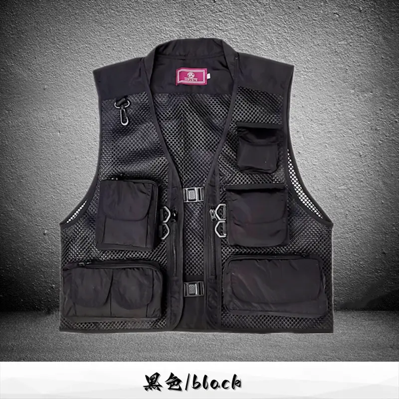 Mesh Tactical Fishing Vest Breathable Multi-Color