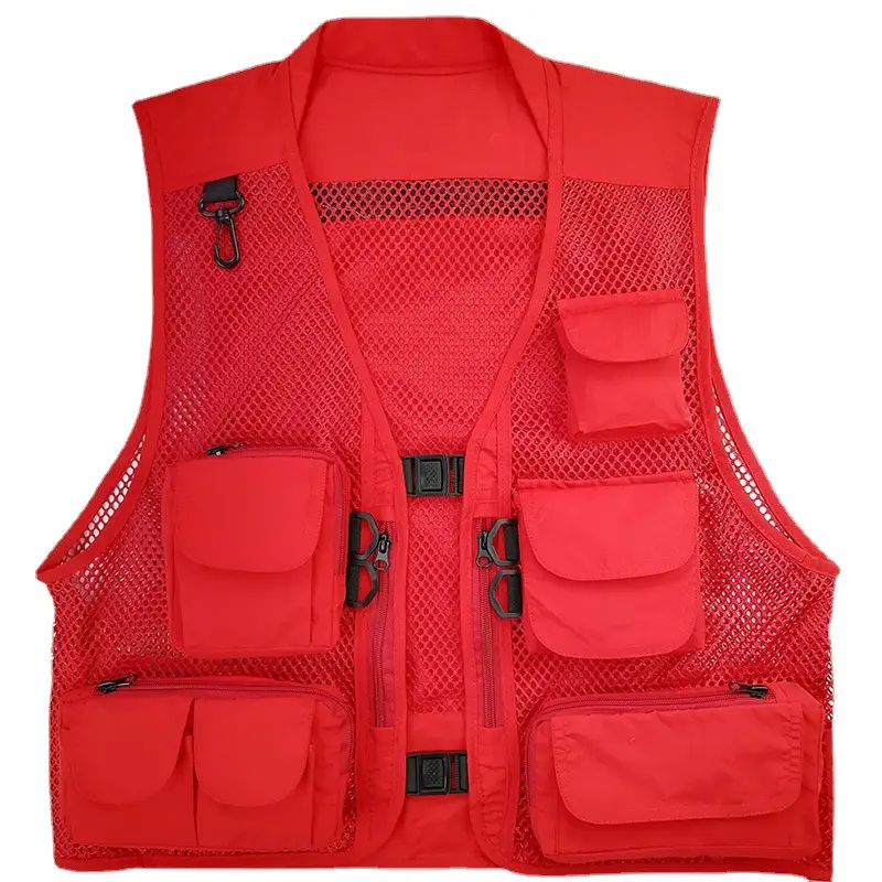 Mesh Tactical Fishing Vest Breathable Multi-Color