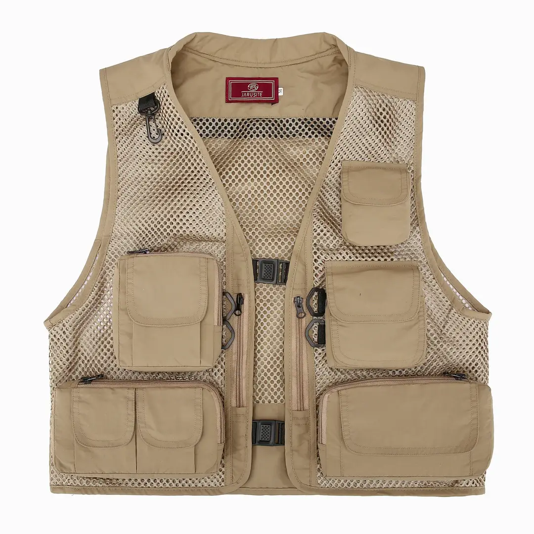 Mesh Tactical Fishing Vest Breathable Multi-Color Outdoor